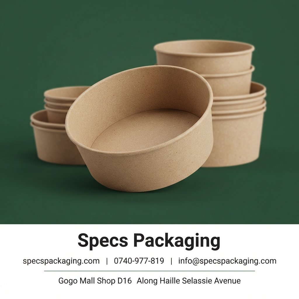 Kraft Round Salad Bowl